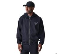 Sweatshirt à capuche zippé New Era Chicago Bulls NBA Linear S