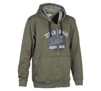 Sweatshirt à capuche zippé PERCUSSION Wild Boar Republic Vert 2XL