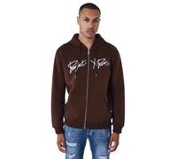 Sweatshirt à capuche zippé Project X Paris Origin Marron S