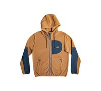 Sweatshirt à capuche zippé Quiksilver Down Time Marron L