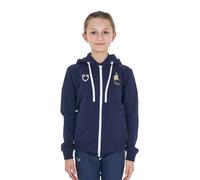 Sweatshirt à capuche zippée enfant Equestro X Fise Bleu 10 ans