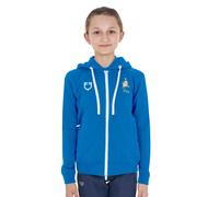 Sweatshirt à capuche zippée enfant Equestro X Fise Bleu 12 ans