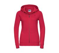 Russell Europe Authentic Sweat à Capuche zippé pour Femme - Rouge - M