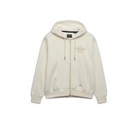 Sweatshirt Ã capuche zippÃ©e femme Superdry Luxe Blanc S