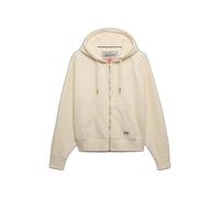 Sweatshirt à capuche zippée femme Superdry Luxe Casual Blanc L