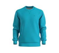Sweatshirt Ã col ras du cou en coton mÃ©langÃ© avec broderie du logo s.Oliver Turquoise M