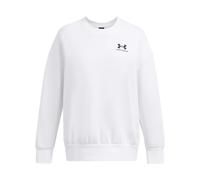 Under Armour Sweatshirt Icon Fleece Femme - Col ras du cou oversize - Blanc L