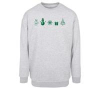 Sweatshirt Ã col rond Merchcode Christmas Elements Gris L
