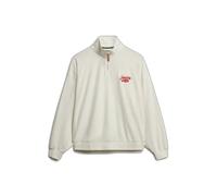 Sweatshirt à col rond zippé femme Superdry Heritage Beige L