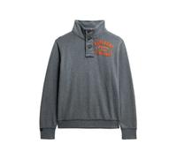 Superdry Vintage Athletic Henley Sweatshirt Gris M Homme