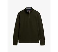 Superdry Core Pique Henley Half Zip Sweater Gris M Homme