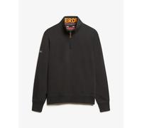 Superdry Core Logo Henley Half Zip Sweater Noir S Homme