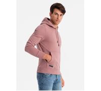 Sweatshirt à enfiler avec une capuche - Ombre - Pour Homme - Rose foncé S