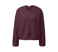 Sweatshirt Ã fermeture boutonnÃ©e coupe dÃ©contractÃ©e femme s.Oliver Teddy Rouge 38