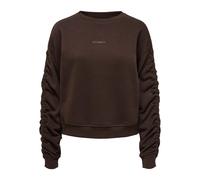 Sweatshirt à manches froncées femme Only Marron XS