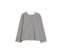 ARMEDANGELS Sweatshirt Frankaa rayé noir/blanc Femme Oversize M