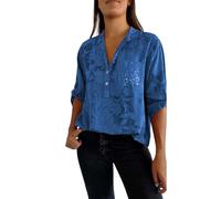 Sweatshirt À Sequins pour Femmes Style Décontracté Blouse Brillante Sequin Sweatshirt Chemises À Manches Longues Volantée Survêtement À Grosses Paillettes Fête Party Noël Outwear