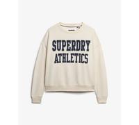Superdry Ath Ess Relaxed Applique Sweatshirt Beige XS Femme
