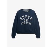 Superdry Ath Ess Relaxed Applique Sweatshirt Bleu M Femme