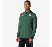 Sweatshirt Ablas Pro 8 Red Star 24/25 pour Homme - KAPPA - Vert, Noir - Manches longues - Col montant L