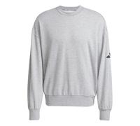 Adidas Sweatshirt Essentials Loose Fit Three Bar Gris chiné/Noir M Homme