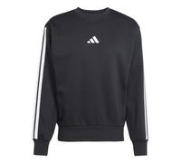 Adidas Sweat-shirt Essential 3 Bandes Polaire Homme Noir/Blanc Taille M