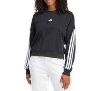 adidas Femme Essentials 3-Stripes French Terry Sweatshirt, Black/White, XL