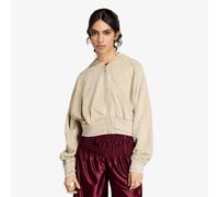 Superstar Double Layered Cropped Track Top beige L
