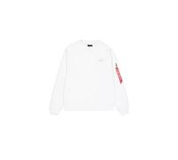 Alpha Industries Back Print Sweatshirt Blanc M Homme