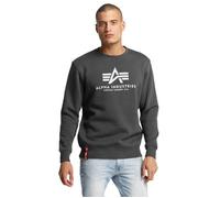 Sweatshirt - Alpha Industries - Basic Sweater - Bleu - Manches longues - Col classique S
