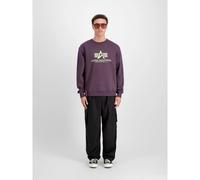 Alpha Industries Basic Big Logo Sweatshirt pour homme Taille 2XL - Prune
