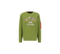 Alpha Industries College Camo Sweatshirt Vert XS Homme