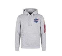 Sweatshirt - ALPHA INDUSTRIES - Space shuttle hoody - Gris - Col capuche - Manches longues L