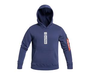 Sweatshirt Alpha Puff Print Hoodie Alpha Industries - Night Purple XXL