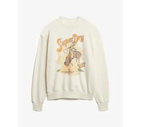 Superdry Sweatshirt Souvenir Graphique ample Beige XS Femme