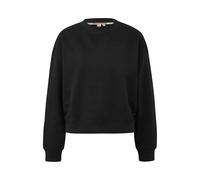 Sweatshirt ample col rond doux et décontracté femme QS Noir 2XL