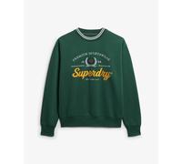 Superdry Country Club Loose Sweatshirt Vert S Femme