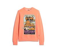 Superdry Neon Travel Loose Sweatshirt Orange S Homme