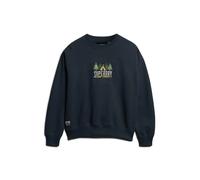 Superdry Travel Souvenir Loose Sweatshirt Bleu M Femme