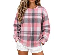 Sweatshirt ample tendance décontracté pour femme - Automne et hiver | Pull chaud et doux à manches longues pour temps froid, haut confortable et décontracté pour femme à porter au quotidien.