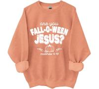 Sweatshirt Are You Fall O Ween Jesus, chemise Are You Fall O Ween Jesus, chemises citrouille d'Halloween pour femme et homme, Hami Orange, S