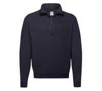 Sweatshirt Avec Col Fruit of the Loom Zip Neck Jumper S-3XL