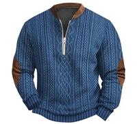 Sweatshirt avec Col Pull avec Drapeau AméRicain Pull Col Roulé Marron Homme Pull en Mohair Homme Pull Col Mao Homme Pull Militaire Pull Design Homme Pull Homme Vert Pull Homme avec Coudiere Pull