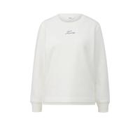 Sweatshirt avec imprimé au dos et dos allongé femme s.Oliver Blanc 32