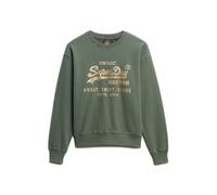 Sweatshirt avec logo vintage ornÃ© femme Superdry Vert 2XS