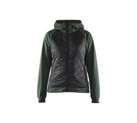 Sweatshirt avec piquÃ© sur le devant femme Blaklader Vert XL