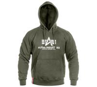 Alpha Industries Basic Big Logo Hoodie pour homme Taille M - Vert