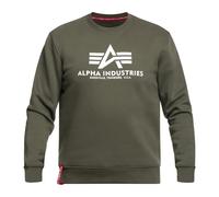 Alpha Industries Basic Big Logo Sweatshirt pour homme Taille XL - Vert