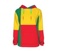Sweatshirt Bénin Oversize Bénin Drapeau Lettres Graphiques Pull Col Rond Manches Longues Coupe Ample Sweat Vêtements Women Sweatshirt du S Au XXL