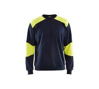 Sweat retardant flamme Marine/Jaune-Fluo 34581762 - Taille au choix